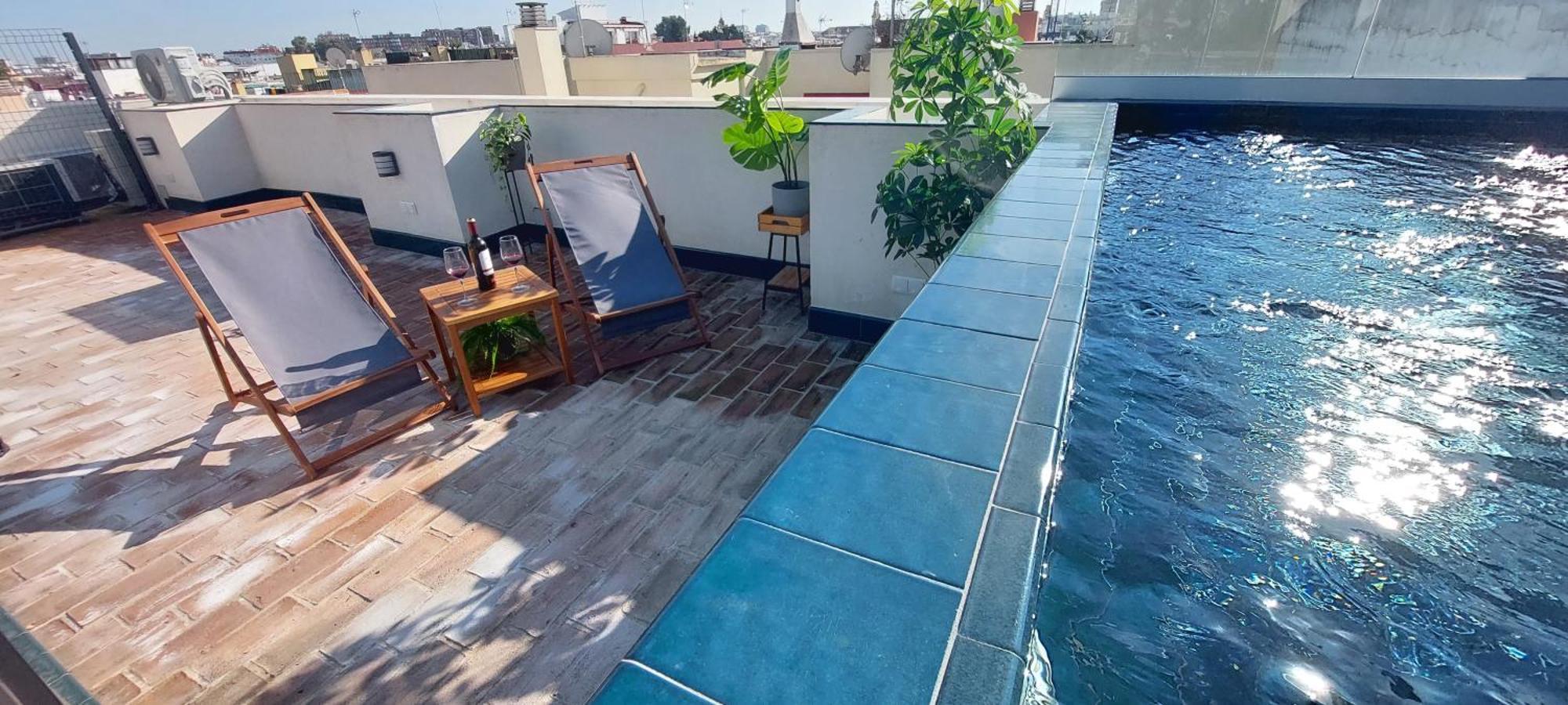 San Luis Downtown & Pool Apartment Sevilla Exterior foto
